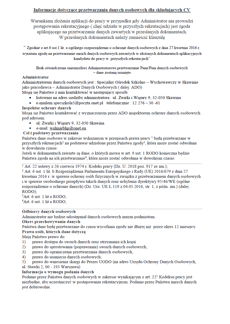 informacja przetwarzania